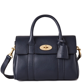 Mulberry Small Bayswater Satchel Night Sky Small Classic Grain